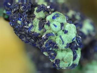 藍銅鉱、孔雀石